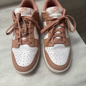 Nike Blush and White Athletic Shoes